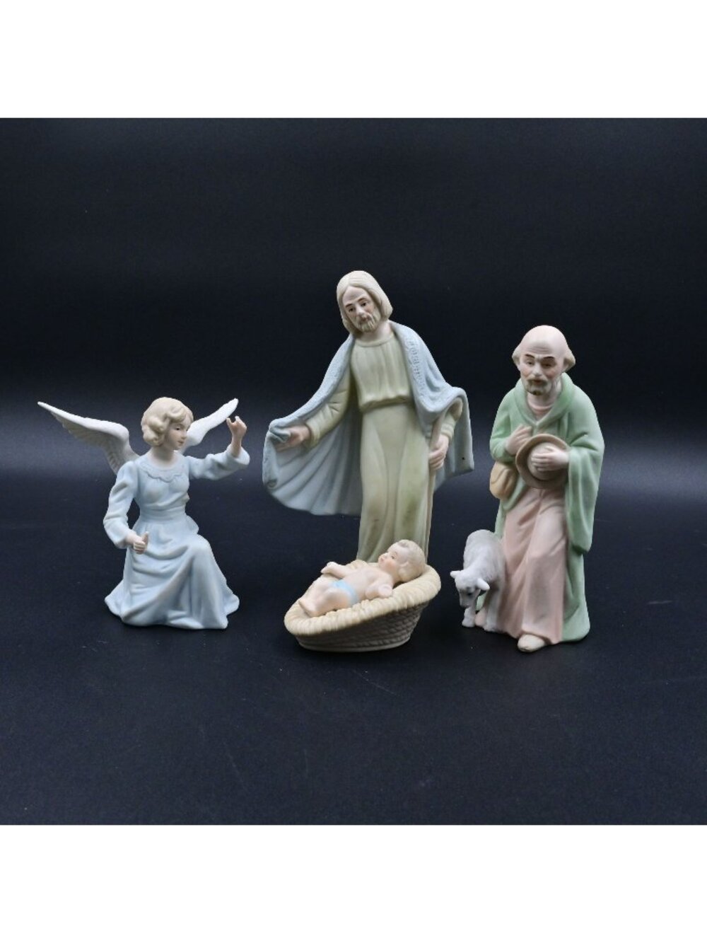 Lefton Nativity Christopher Collection Vintage 4 Piece Replacement Joseph Angel